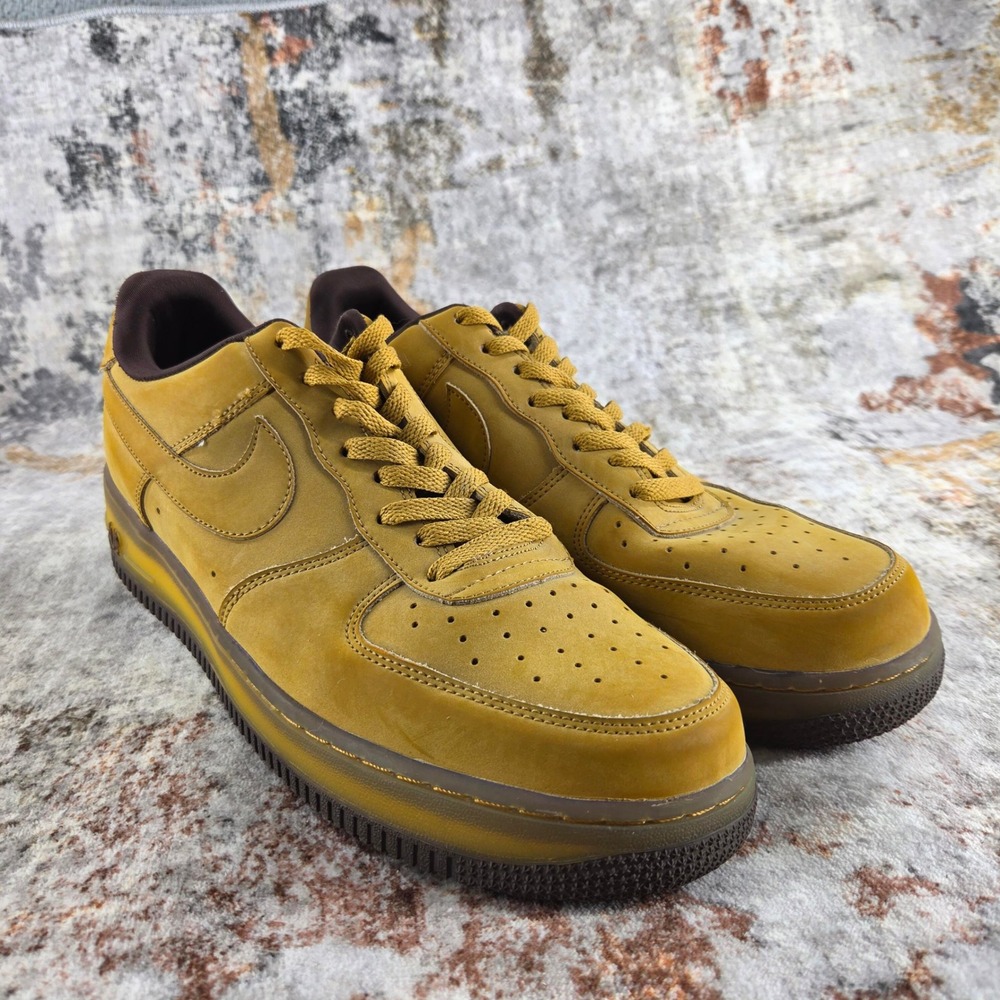 Nike Air Force 1 07 LV8 DC7504-700 Wheat Gold Gum Low Top Sneakers Mens 11‎